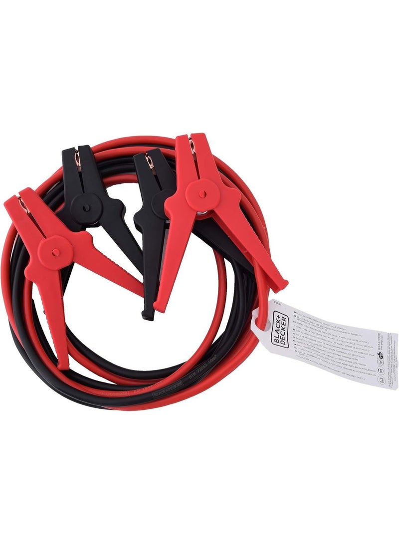 BLACK+DECKER Car Jumper Cables 3M Length With Insulated Clamps - Image 2